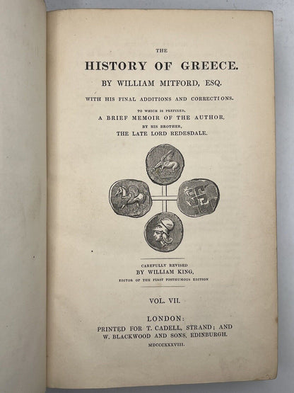 The History of Greece by William Mitford 1838