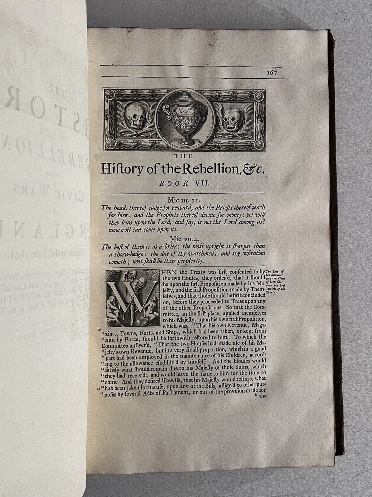 The History of the English Civil War by Edward Clarendon 1707