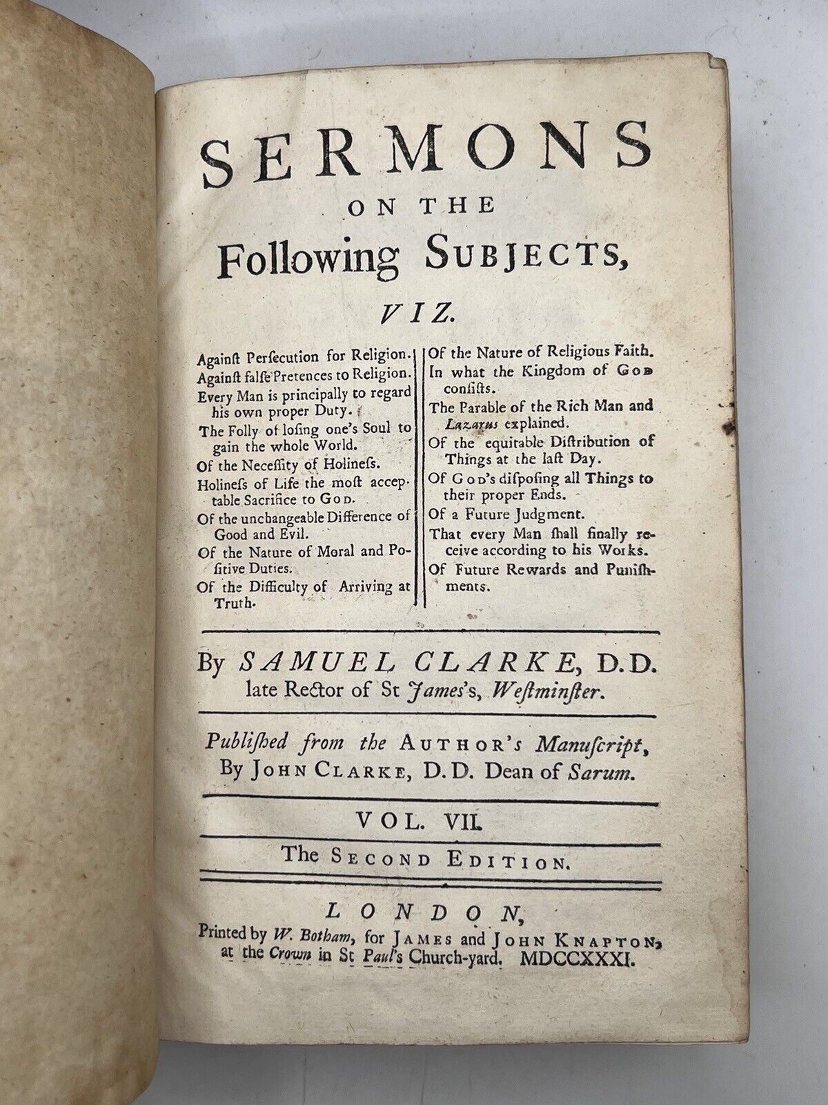 Sermons by Various Authors 1713-1751