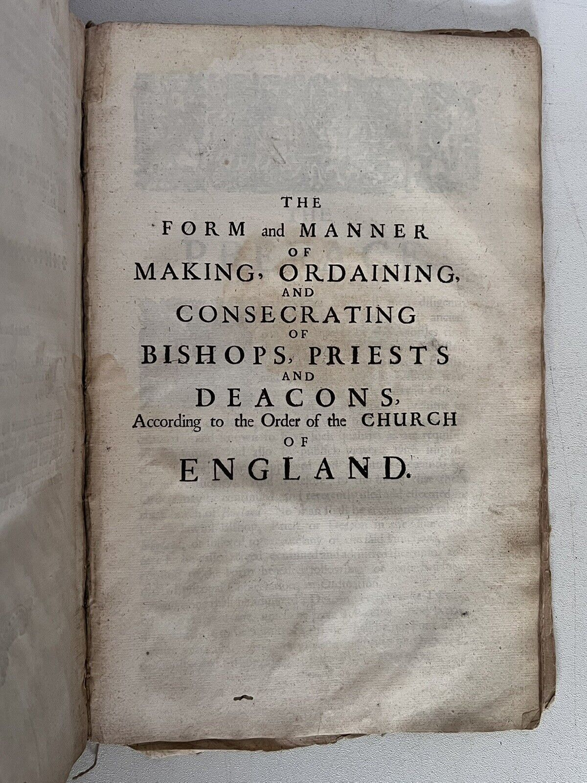 The Book of Common Prayer 1662 First Edition