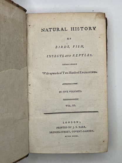 Buffon's Natural History of Birds, Fish, Insects & Reptiles 1792-3