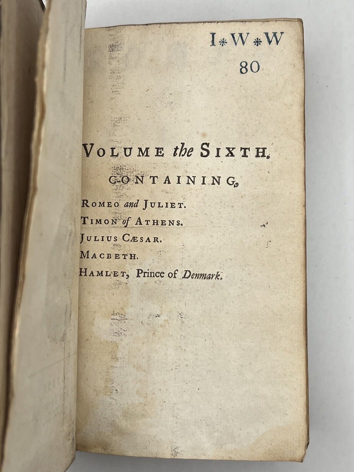 The Works of William Shakespeare 1714 Nicholas Rowe - Rare First Duodecimo Edition