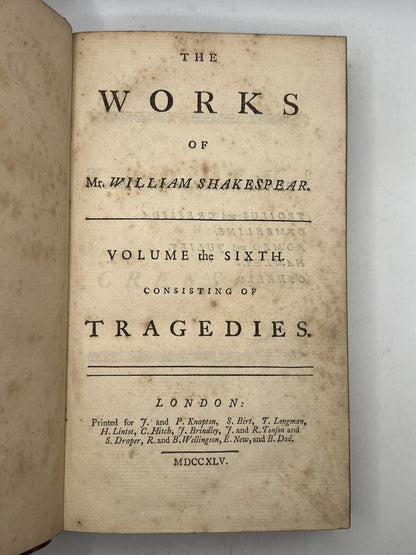 The Works of William Shakespeare 1745