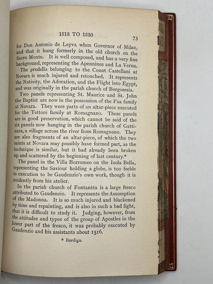 Gaudenzio Ferrari by Ethel Halsey 1904 Fore-Edge Painting, First Edition