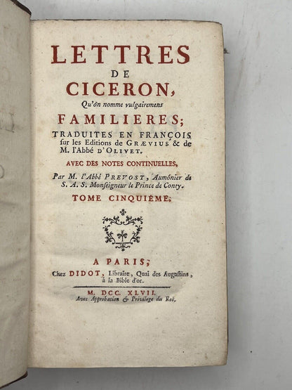 Cicero's Letters 1745