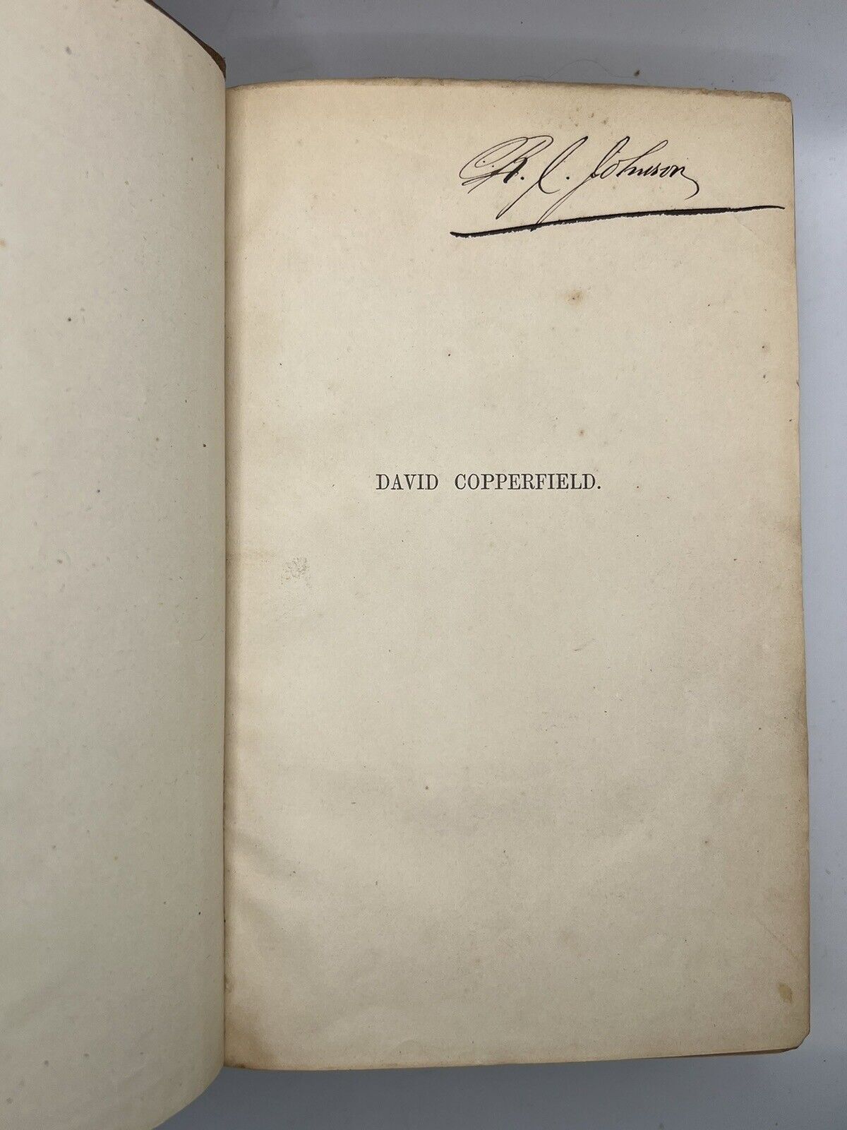 David Copperfield Charles Dickens 1850 First Edition First Printing in Original Cloth