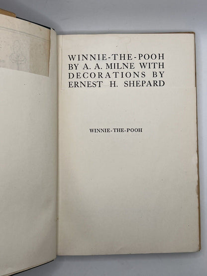 Winnie the Pooh by A. A. Milne 1926  First Edition, First Impression