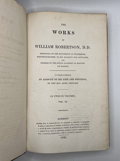 The Works of William Robertson 1820