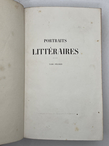 Literary Portraits by C. A. Sainte-Beuve 1844