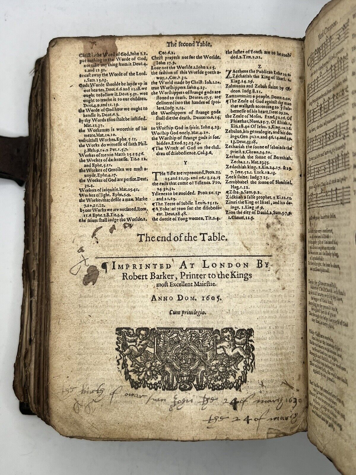 Antique English Bible 1605