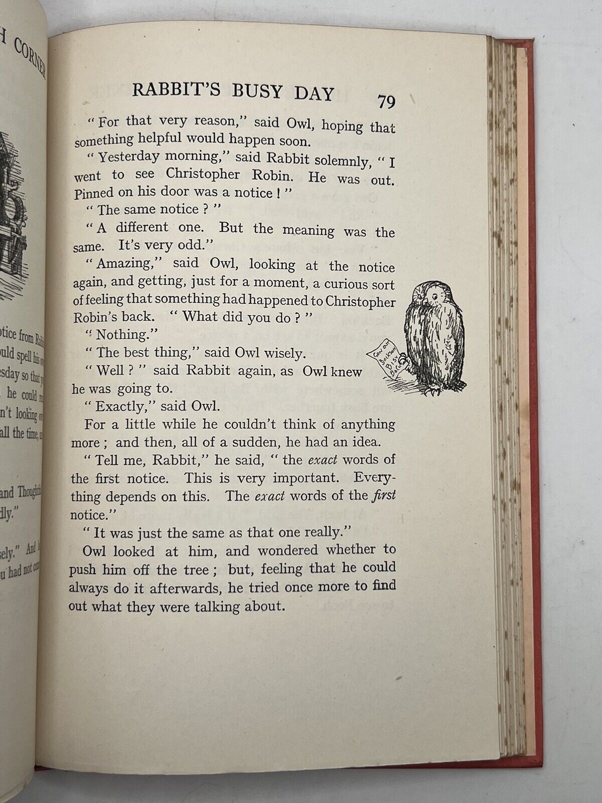 The House at Pooh Corner by A. A. Milne 1928 First Edition First Impression IMP Dust Jacket