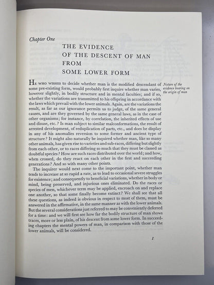 The Works of Charles Darwin 1976 Easton Press Origin of Species & Descent of Man