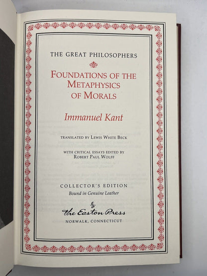 The Great Philosophers Series; Easton Press 1995