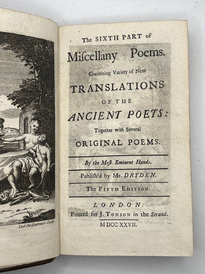 John Dryden's Miscellaneous Poems 1727