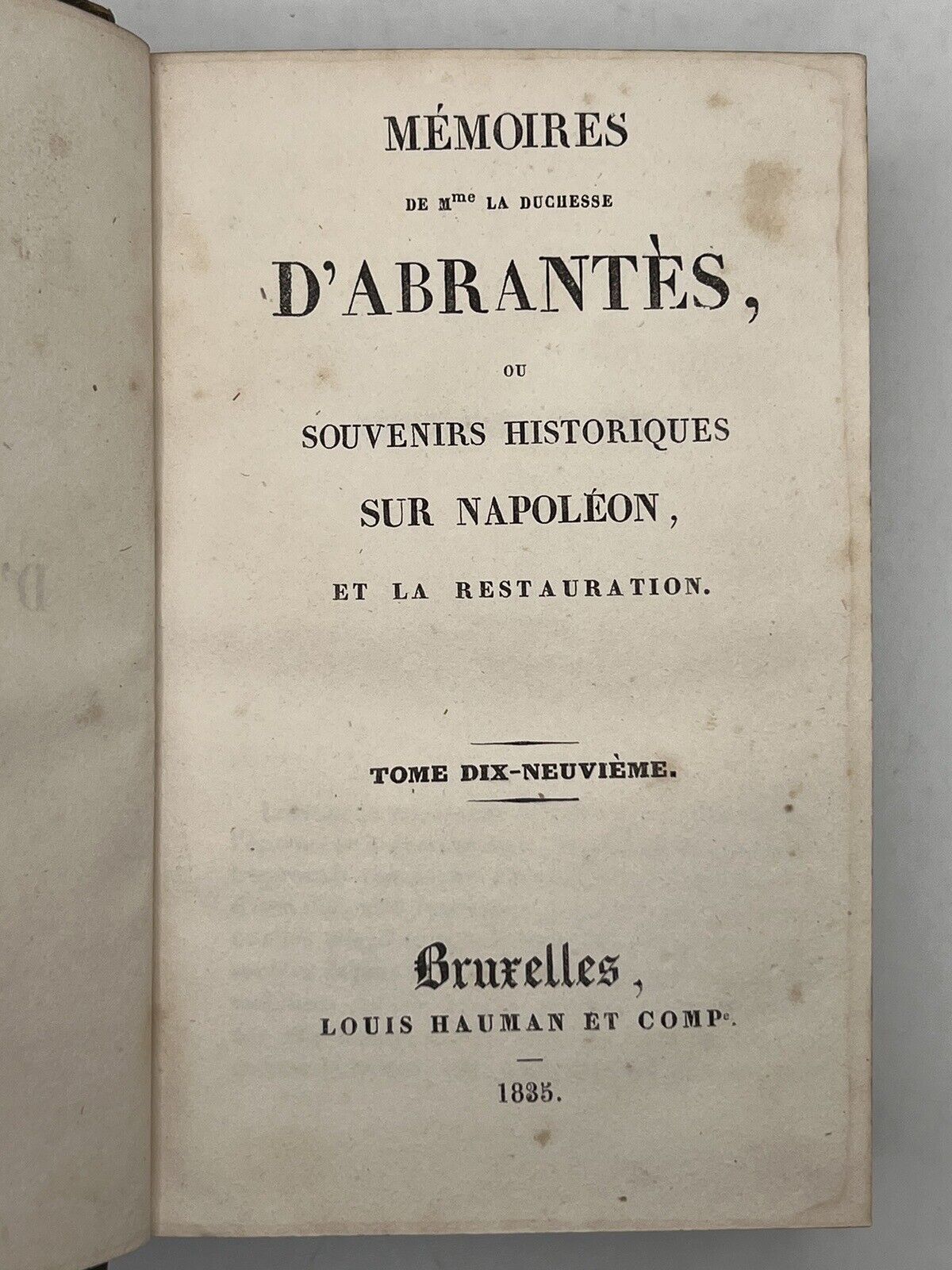 The Memoirs of Duchess D'Abrantes 1831-37