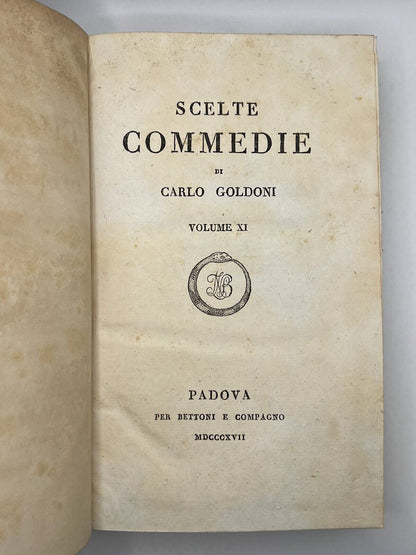 Selected Comedies By Carlo Goldoni 1811-17