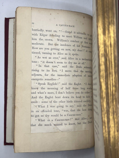 Alice's Adventures in Wonderland by Lewis Carroll 1866 First Edition