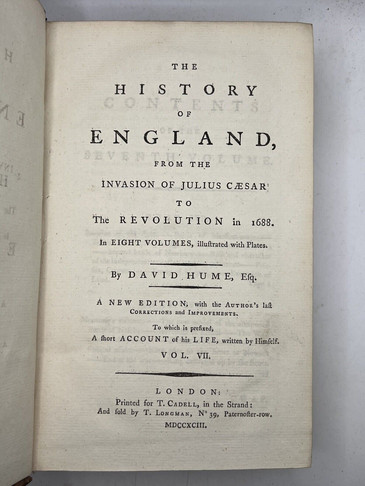 The History of England by David Hume 1792-1802