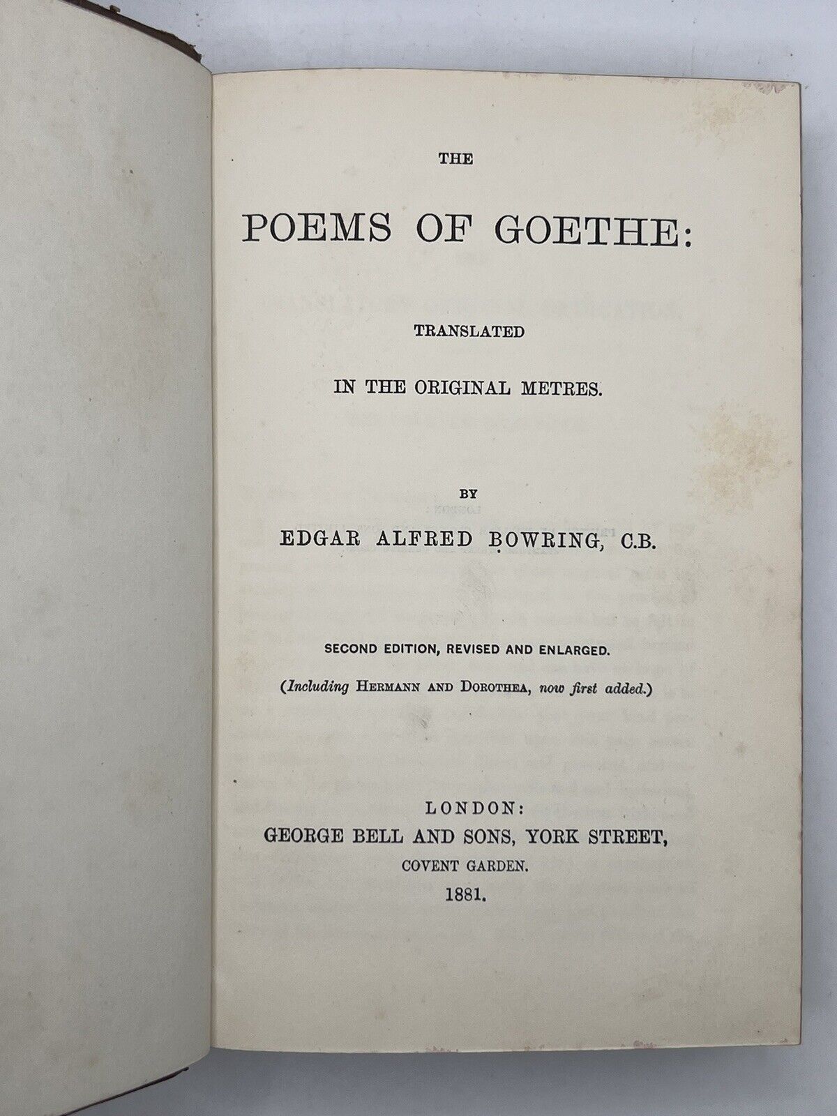 The Works of Johann von Goethe into English 1880