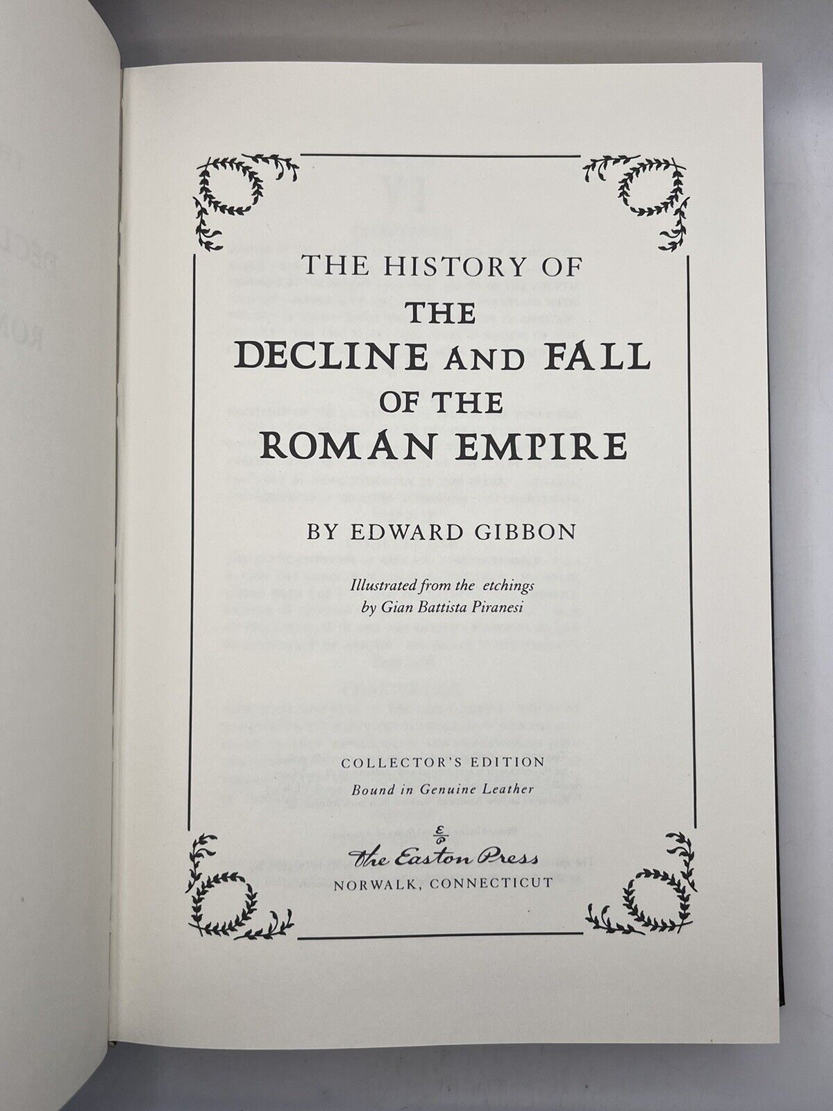 The Decline and Fall of the Roman Empire by Edward Gibbon 1974 Easton Press