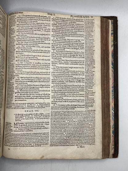 1609 Antique Bible GENEVA BIBLE "Breeches" King James