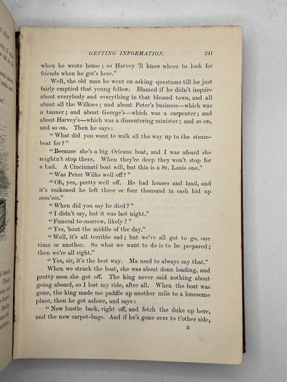 The Adventures of Huckleberry Finn by Mark Twain 1884 First Edition