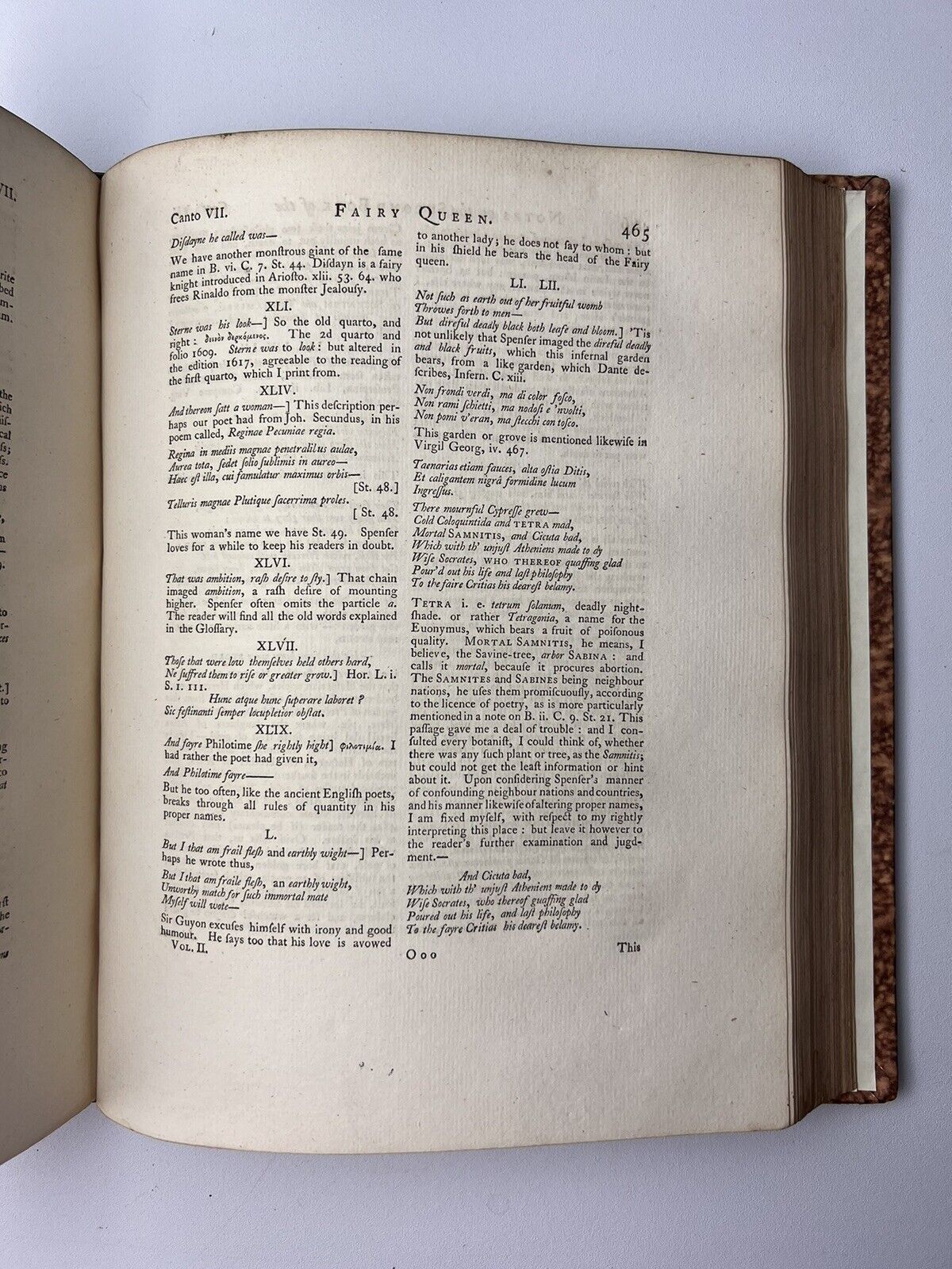 The Faerie Queene by Edmund Spenser 1758 John Upton Edition