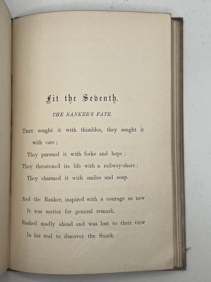 The Hunting of the Snark by Lewis Carroll 1876 First Edition Original Cloth