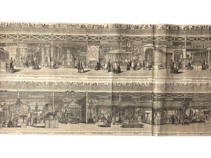 A Panorama of the Great Exhibition of 1851 from the Illustrated London News