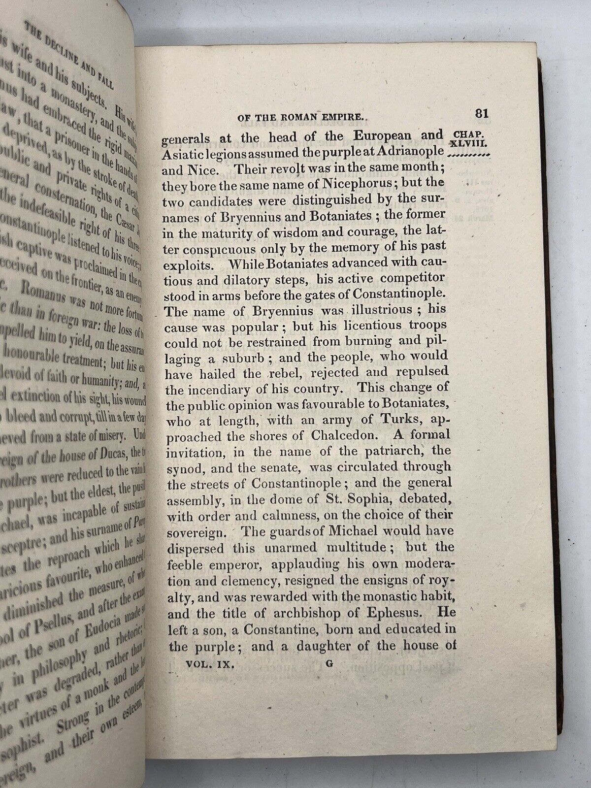 The Decline and Fall of the Roman Empire by Edward Gibbon 1819 in 12 Volumes