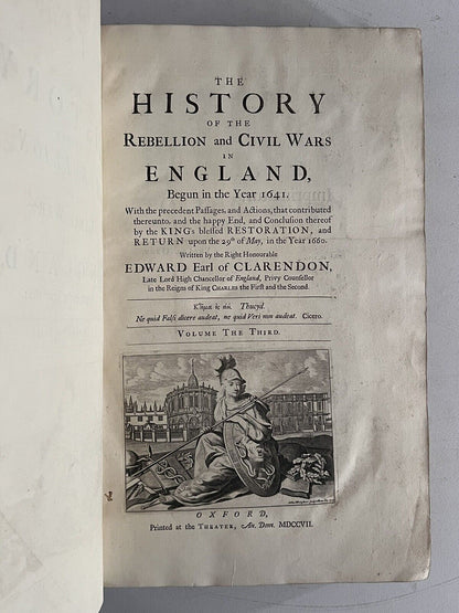 The History of the English Civil War by Edward Clarendon 1707