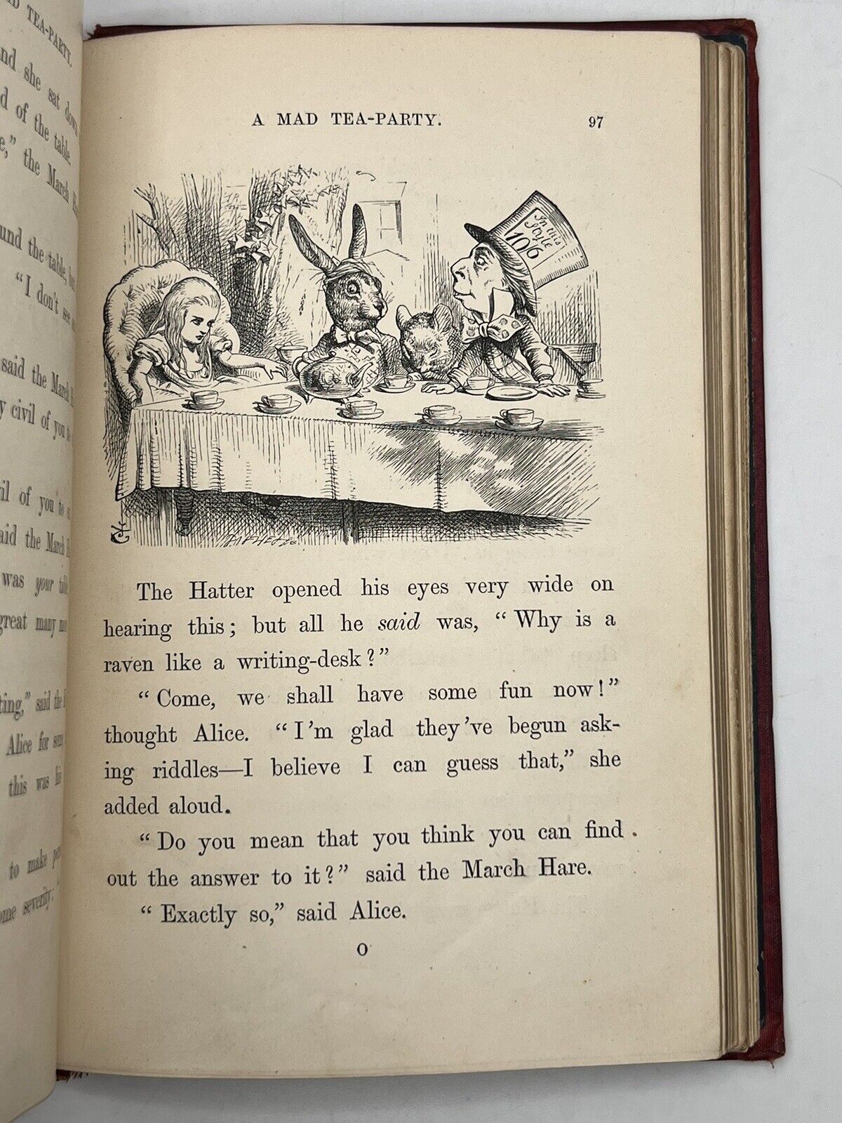 Alice In Wonderland by Lewis Carroll 1867 First Edition Original Binding