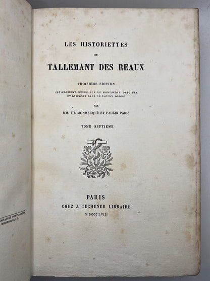 Tallemant's Biographies 1854-60 Zaehnsdorf