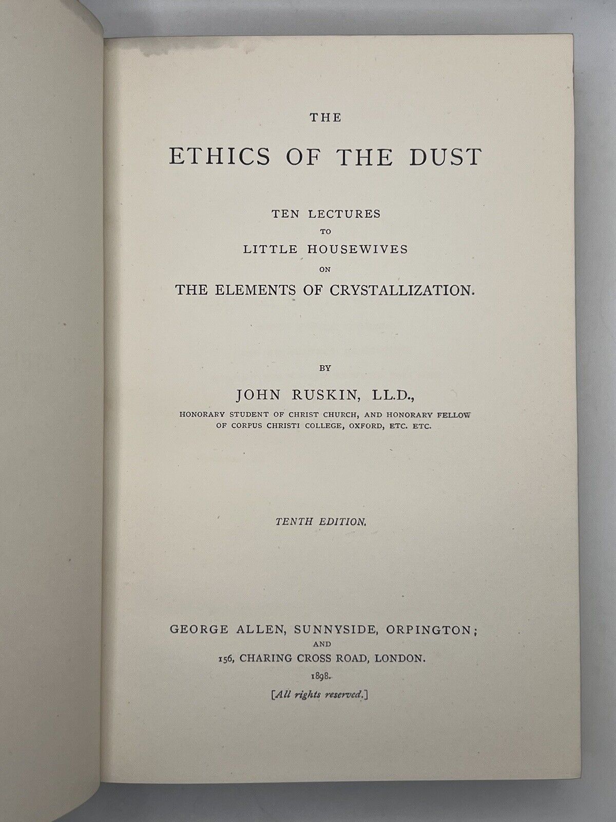 The Works of John Ruskin 1896-99