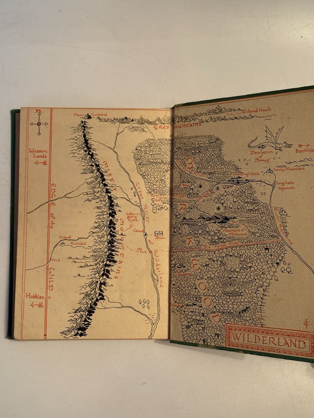 The Hobbit by J.R.R. Tolkien 1942 First Edition Third Impression