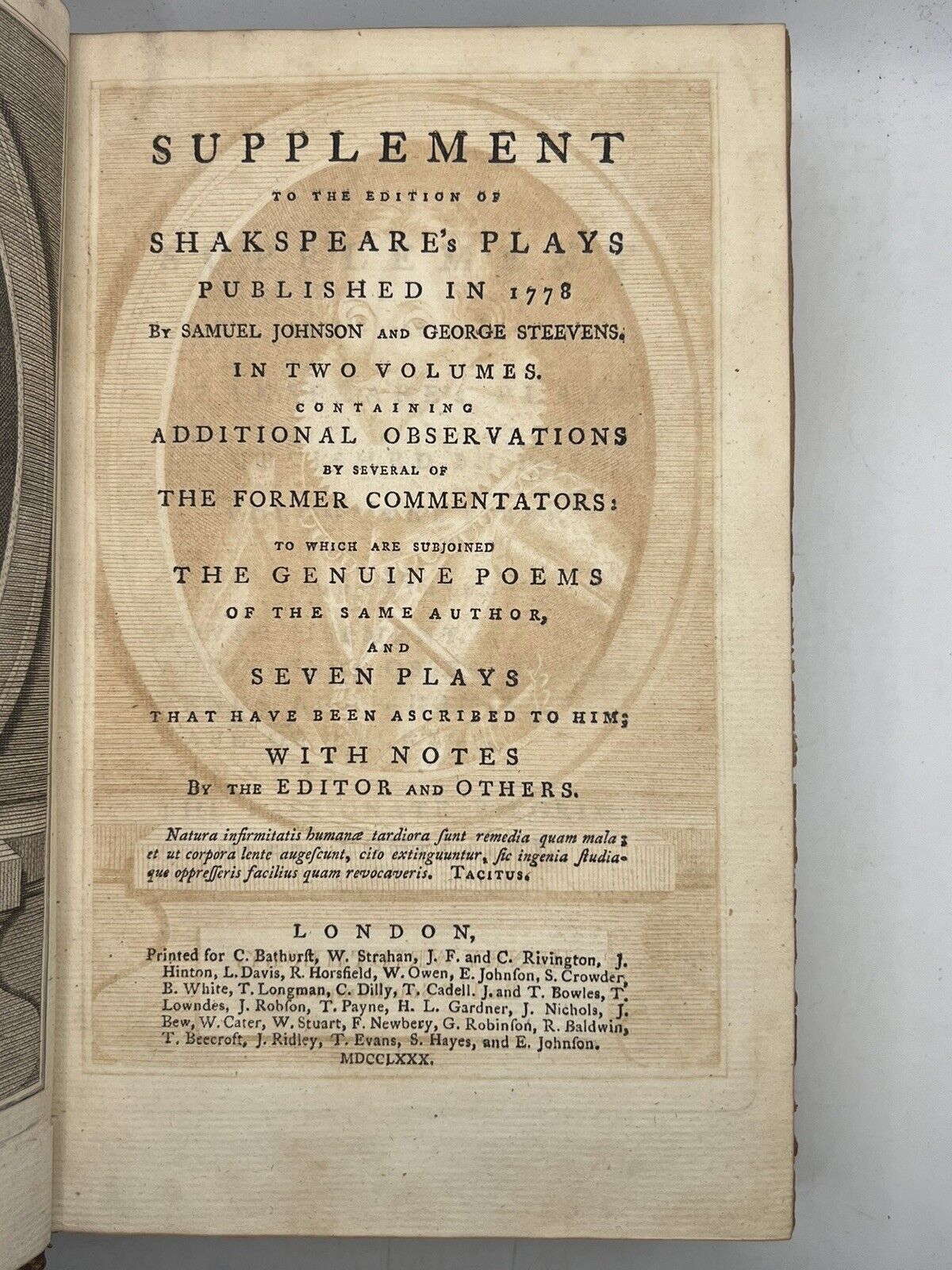 1778 Works of William Shakespeare