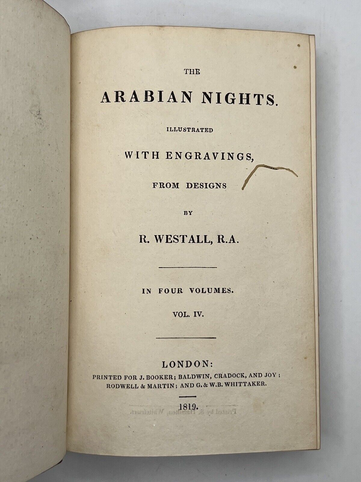 The Arabian Nights 1819 Westall Edition