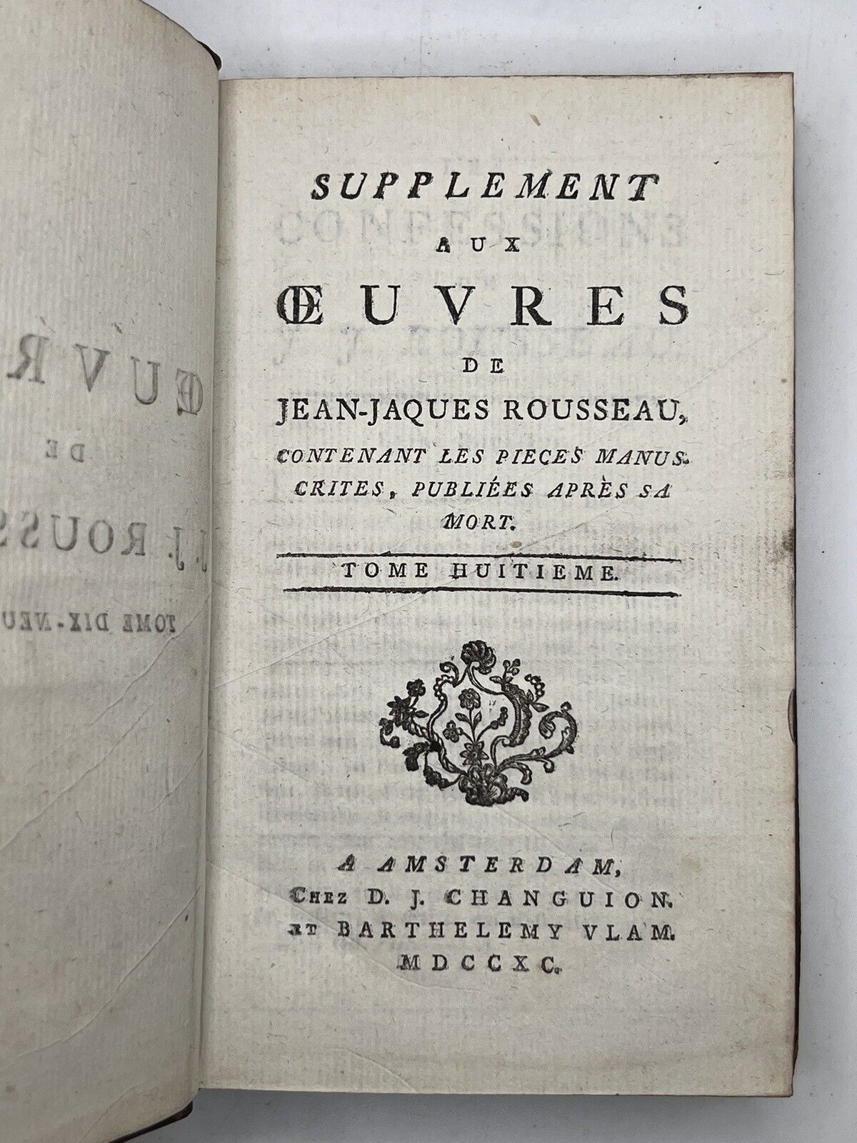 The Works of Jean Jacques Rousseau 1769-1803