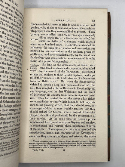 The History of the Decline and Fall of the Roman Empire by Edward Gibbon 1825