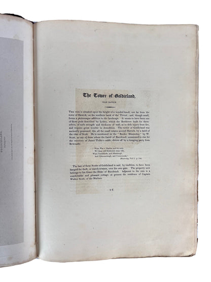 The Border Antiquities of England and Scotland by Walter Scott 1814 First Edition