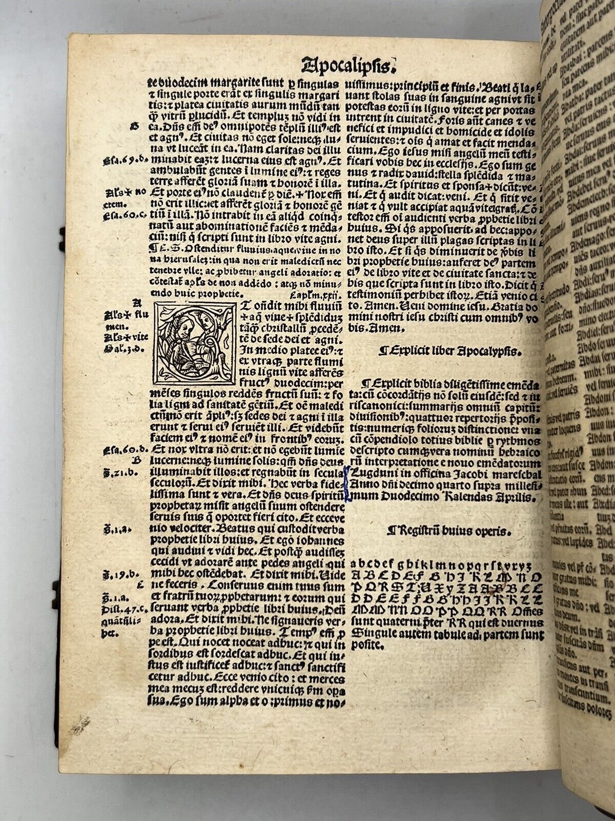 Biblia Latina 1514; Illustrated Post-Incunable Octavo Bible