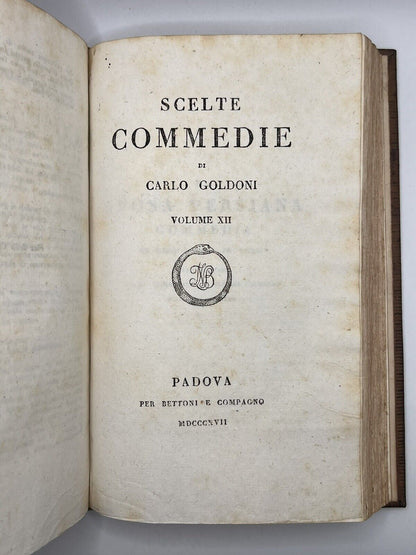 Selected Comedies By Carlo Goldoni 1811-17