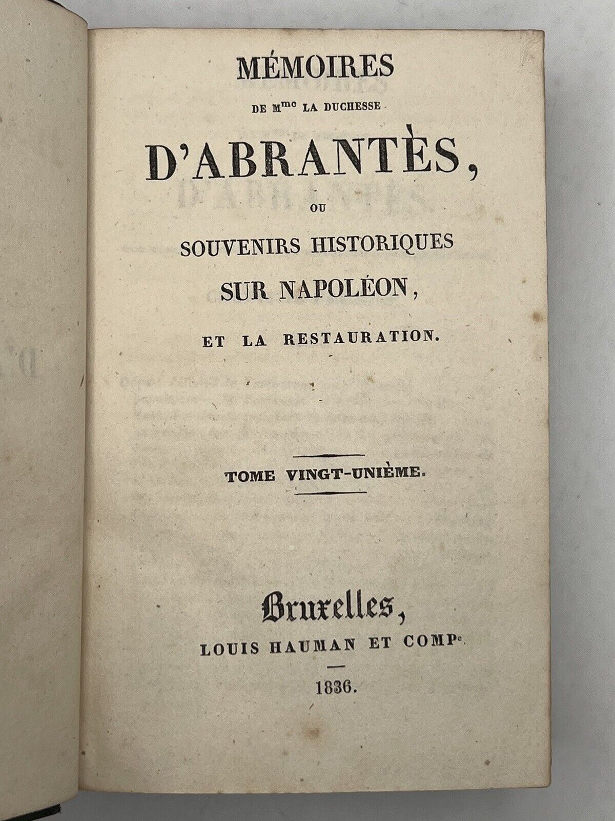 The Memoirs of Duchess D'Abrantes 1831-37