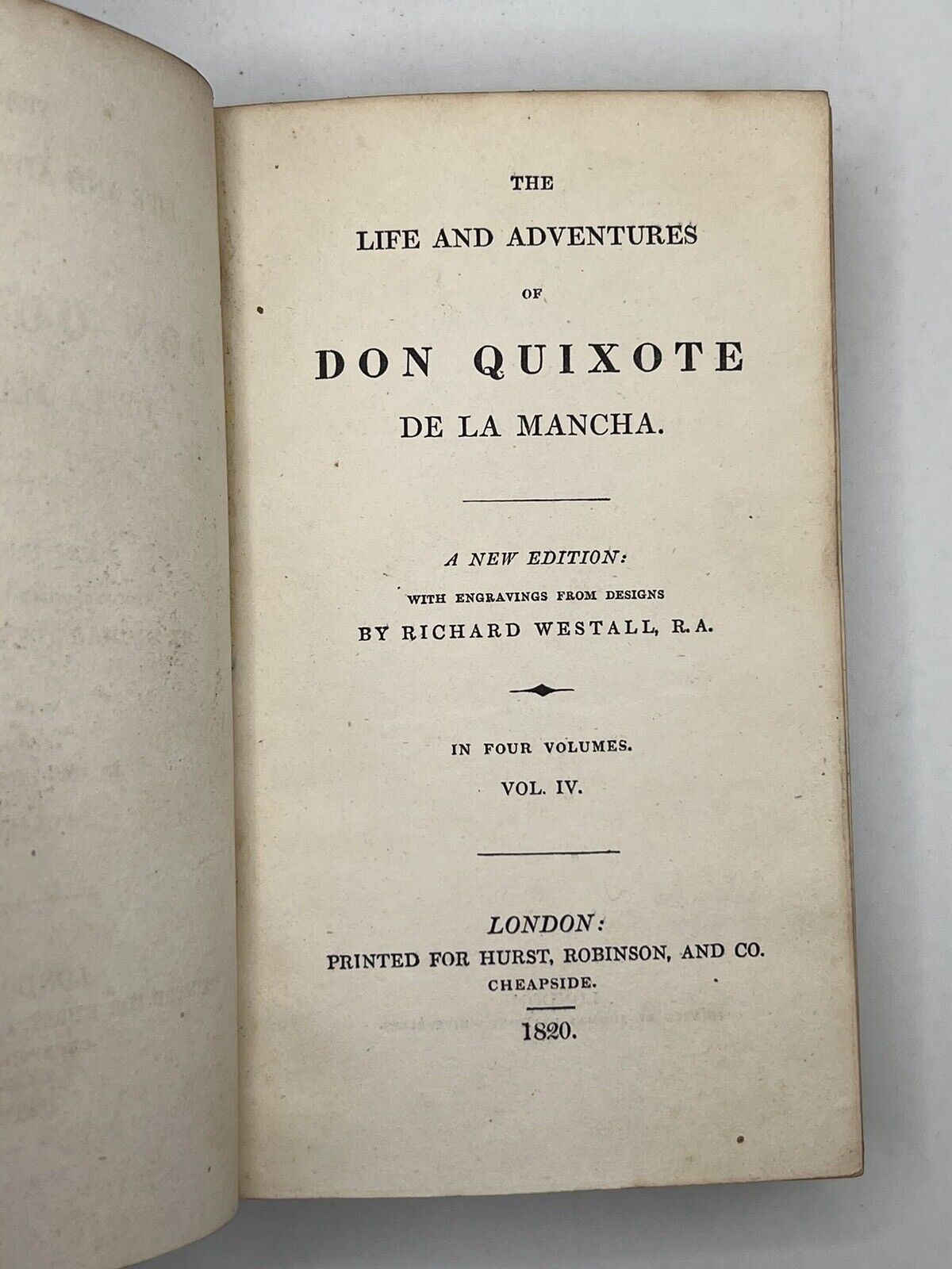 The Life and Adventures of Don Quixote by Miguel De Cervantes 1820