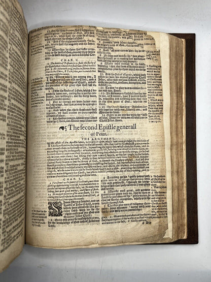 Antique Bible 1608 Geneva Bible