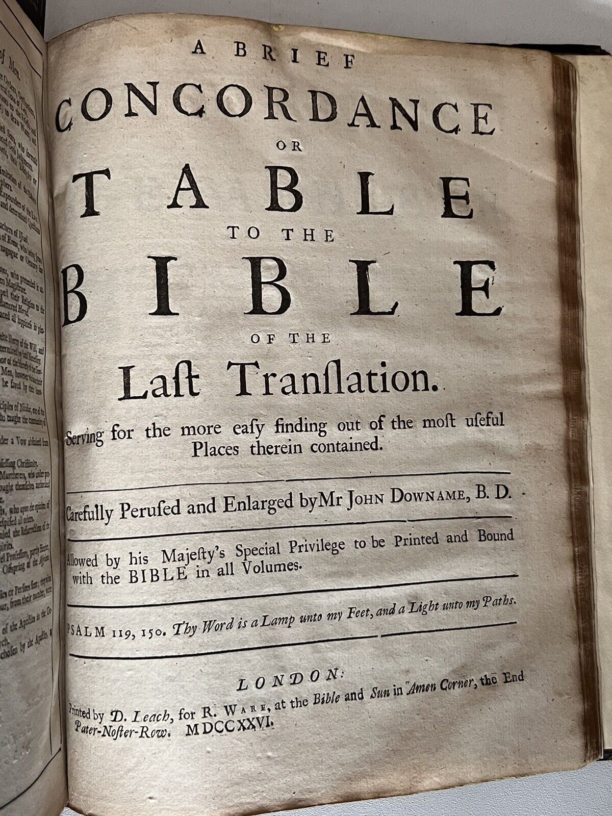 King James Bible 1723 John Baskett