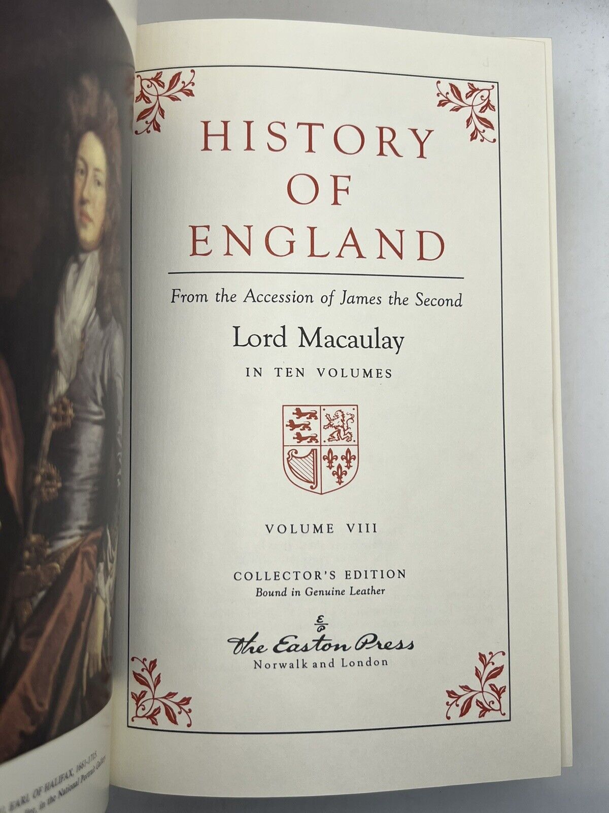 The History of England by Lord Macaulay 1993 Easton Press