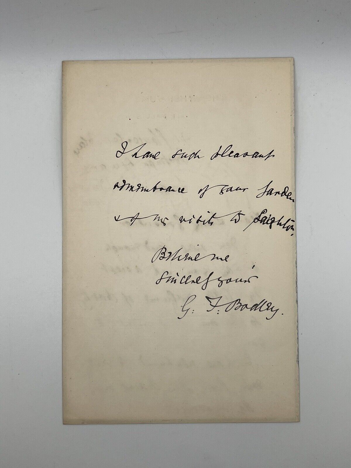 The Poems of G. F. Bodley - First Edition Signed Presentation Copy