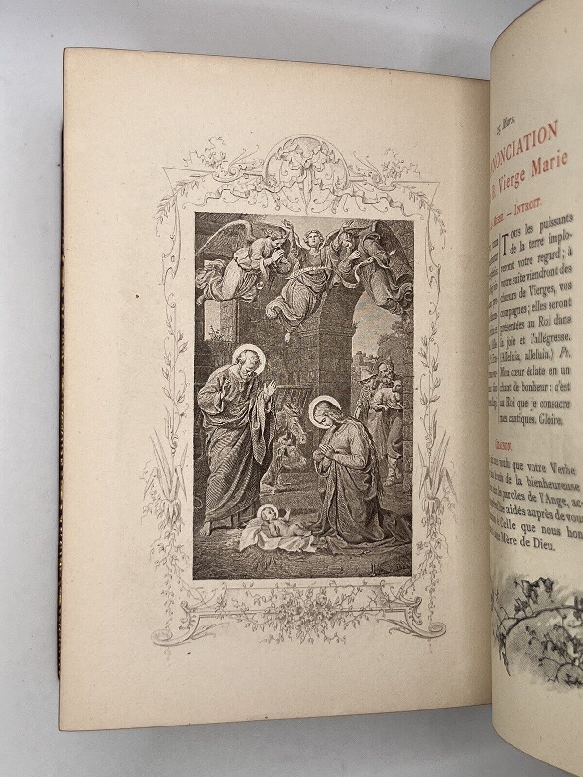 Catholic Missal 1887-1888; Finely Bound by Emile Rouselle