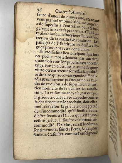 Pierre Juvernay: 3 Rare 17th Century Christian Texts Bound in One, 1640 & 1644